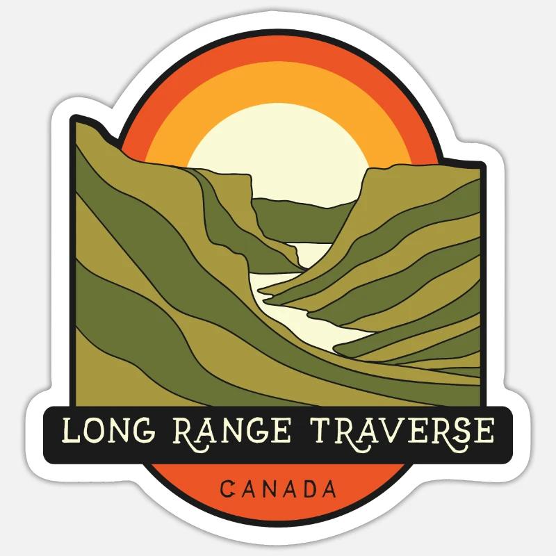 Long Range Traverse – Canada - Sticker size S (10 x 10 cm) - white matte