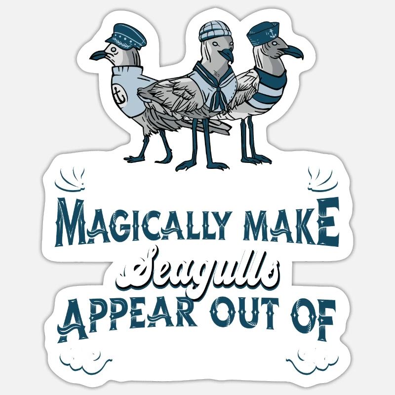 Seagull Seagull - Sticker size S (10 x 10 cm) - white matte