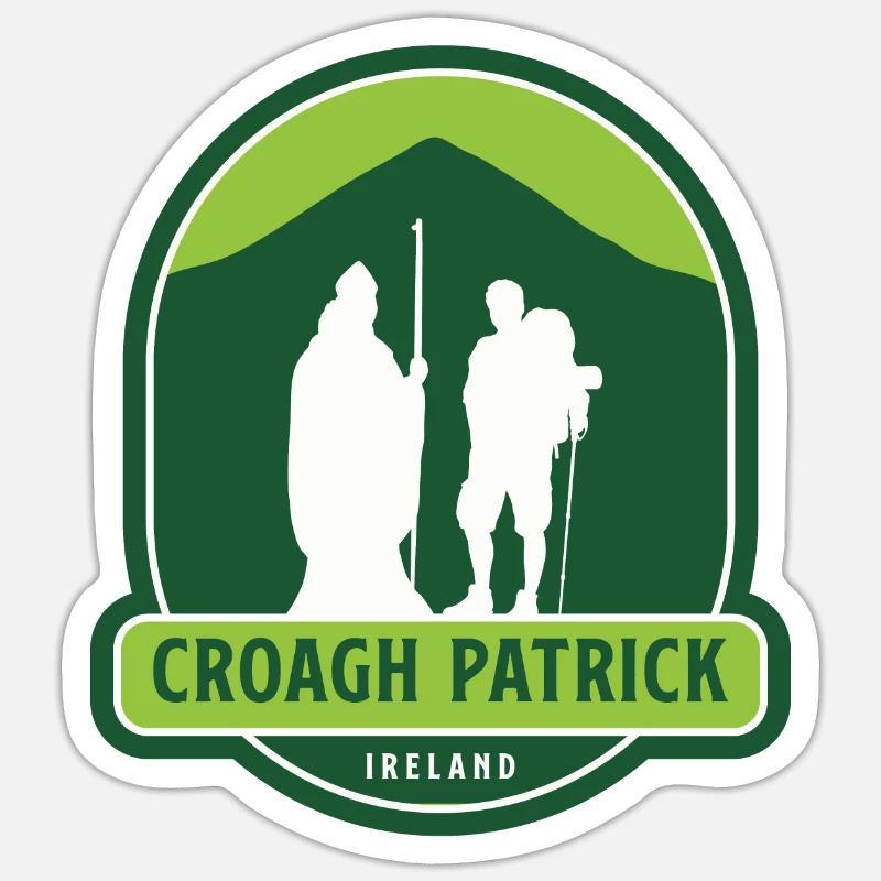 Croagh Patrick - Ireland - Sticker size S (10 x 10 cm) - white matte