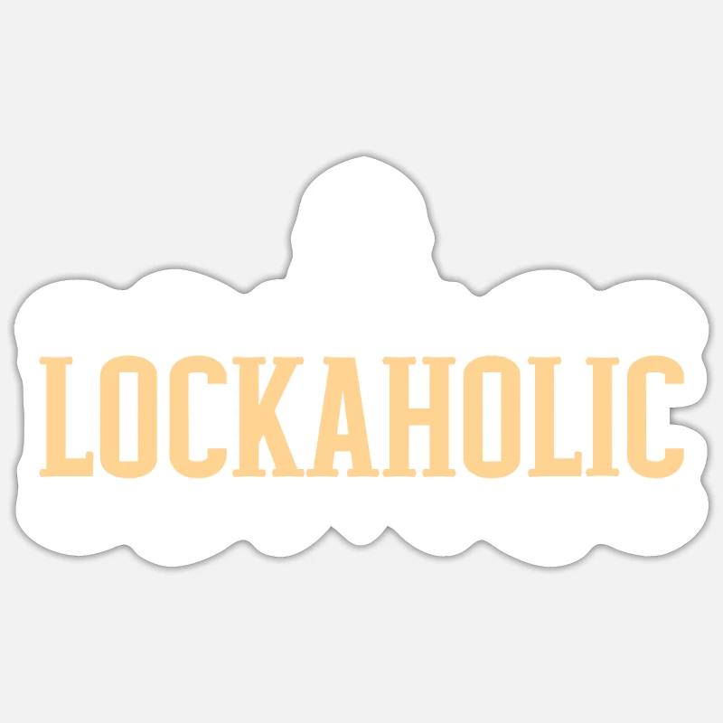 Lockaholic Locksmithing Lock Picking Locksmith Sticker size S (10 x 10 cm)