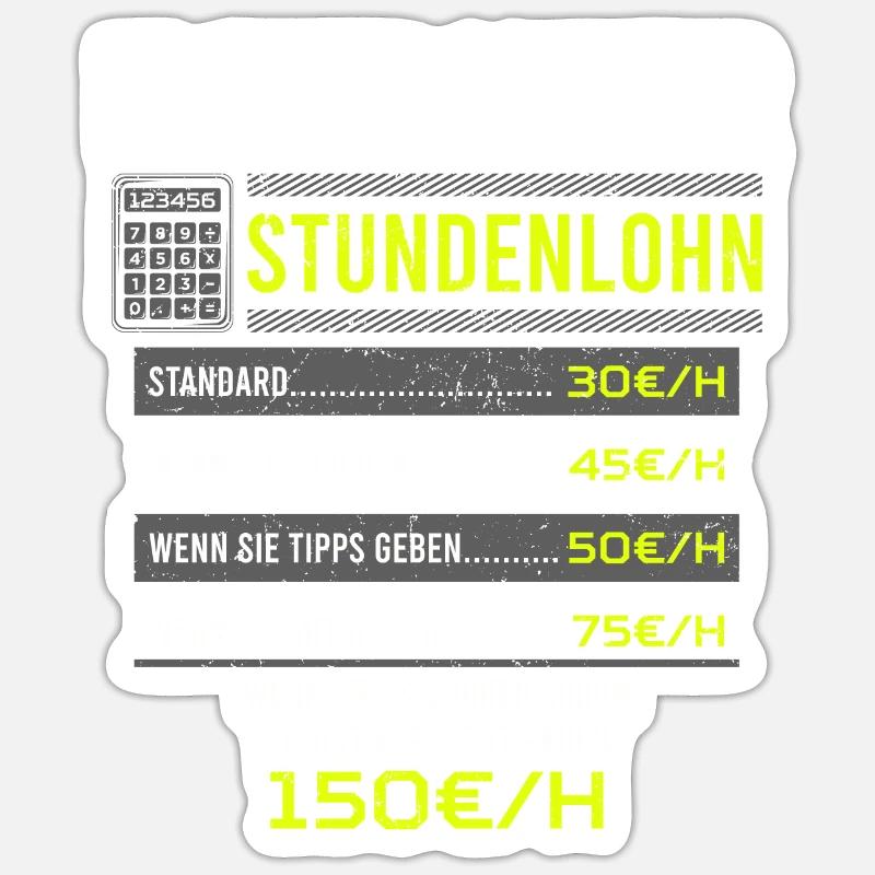 Elektroniker Spruch Arbeitsshirt Kollegen Geschenk - Sticker Größe S (10 x 10 cm) - Mattweiß