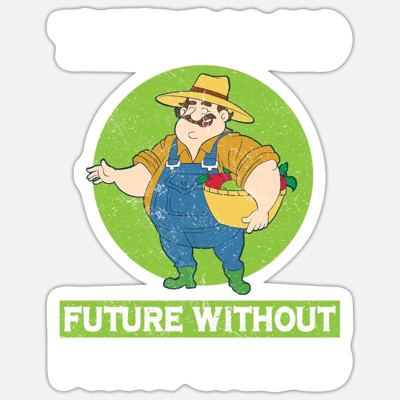 There Is No Future Without Fruit Salad - Sticker size S (10 x 10 cm) - white matte
