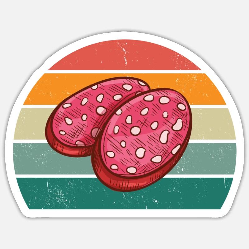 Metzger Fleischer Wurst rind Fleischerei Fleisch Sticker Größe S (10 x 10 cm)