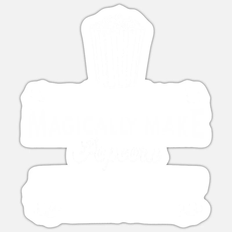 Popcorn - Sticker size S (10 x 10 cm) - white matte