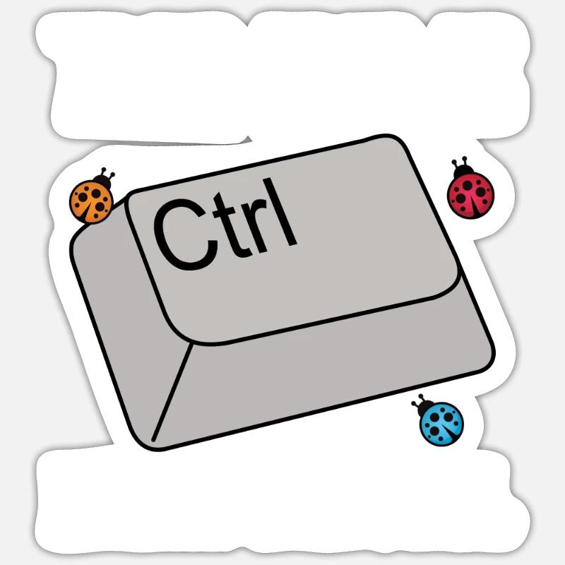 Programmer Coder Software Developer - Sticker size S (10 x 10 cm) - white matte