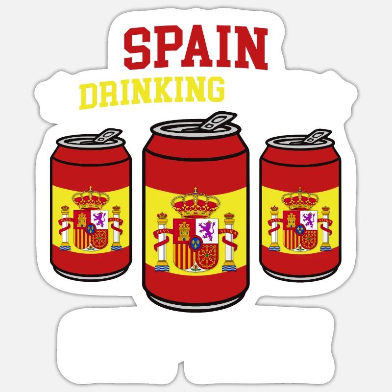 Capitaine de l’équipe espagnole de boisson Sticker taille S (10 x 10 cm)