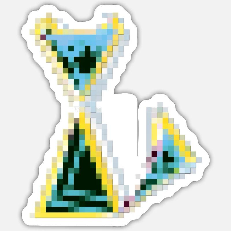 CHAT DIX-NEUF Sticker taille S (10 x 10 cm)