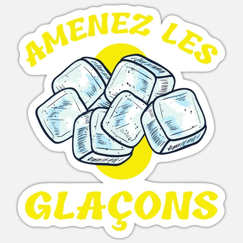 Amenez les glaçons Sticker taille S (10 x 10 cm)