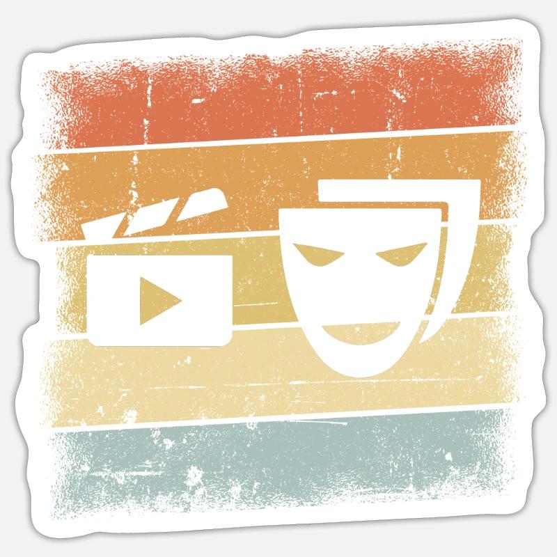 Actor Gift - Sticker size S (10 x 10 cm) - white matte