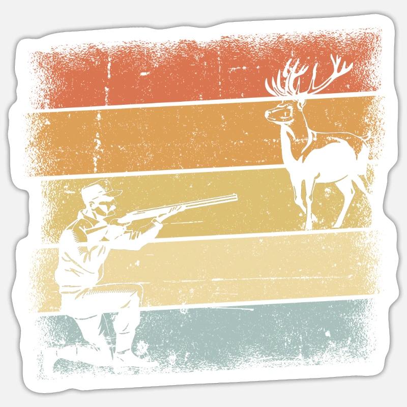 Cadeaux Hunter - Sticker taille S (10 x 10 cm) - blanc mat
