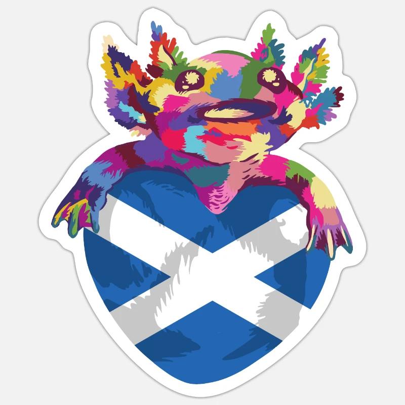 Drapeau écossais Drapeau écossais Alba GB Royaume-Uni Sticker taille S (10 x 10 cm)