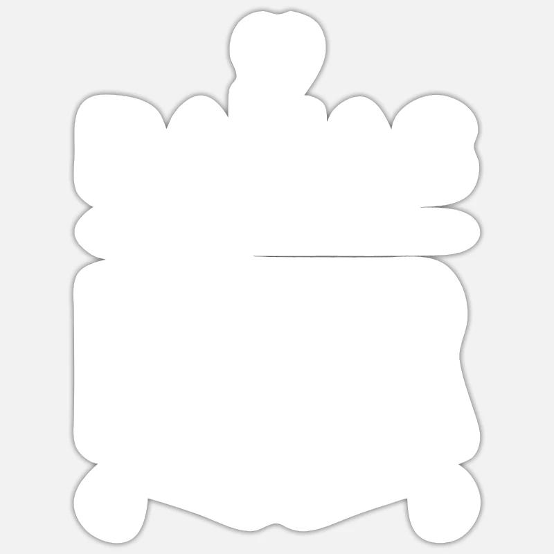 Papas Bester - Sticker Größe S (10 x 10 cm) - Mattweiß