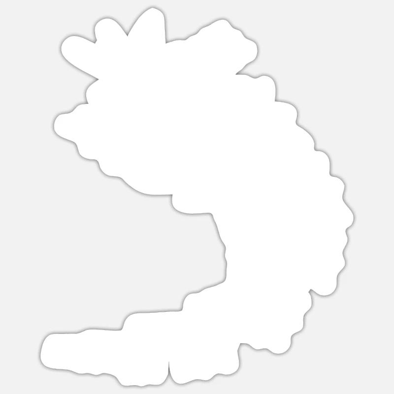 Starry Sky White Design Sticker size S (10 x 10 cm)