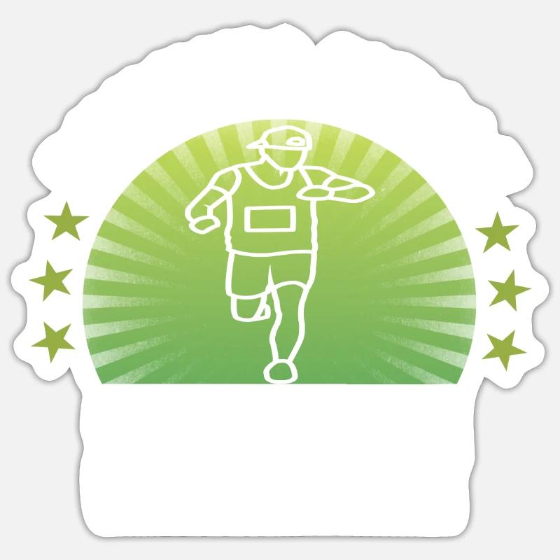 Marathon - Sticker Größe S (10 x 10 cm) - Mattweiß