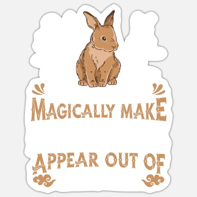 Rabbit Rabbit Karnickel Rammler Sticker size S (10 x 10 cm)
