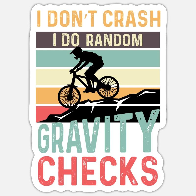 Gravity Tests Motorcycle Poison - Sticker size S (10 x 10 cm) - white matte
