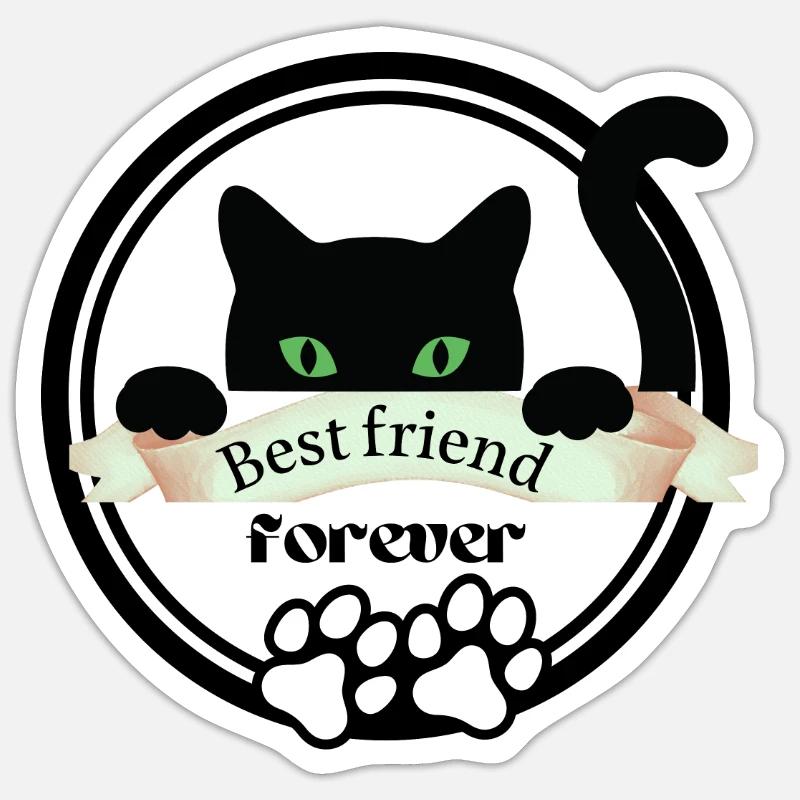 Katze Sticker Größe S (10 x 10 cm)
