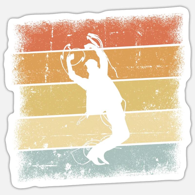 Tanzen Sunset - Sticker Größe S (10 x 10 cm) - Mattweiß