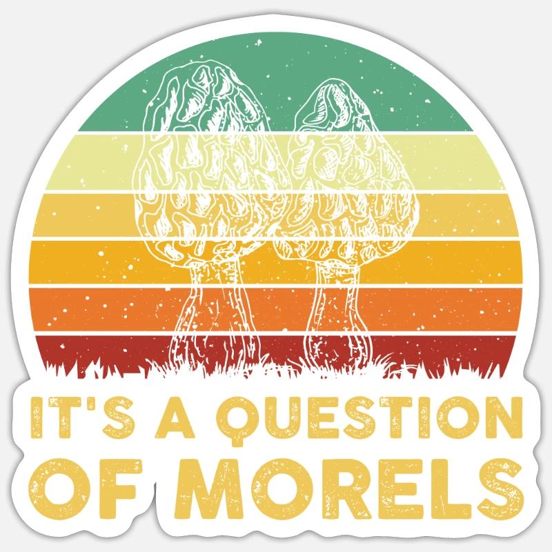 Morels Gift - Sticker size S (10 x 10 cm) - white matte
