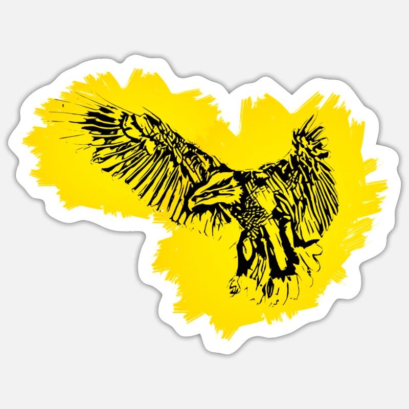 Aigle - Sticker taille S (10 x 10 cm) - blanc mat