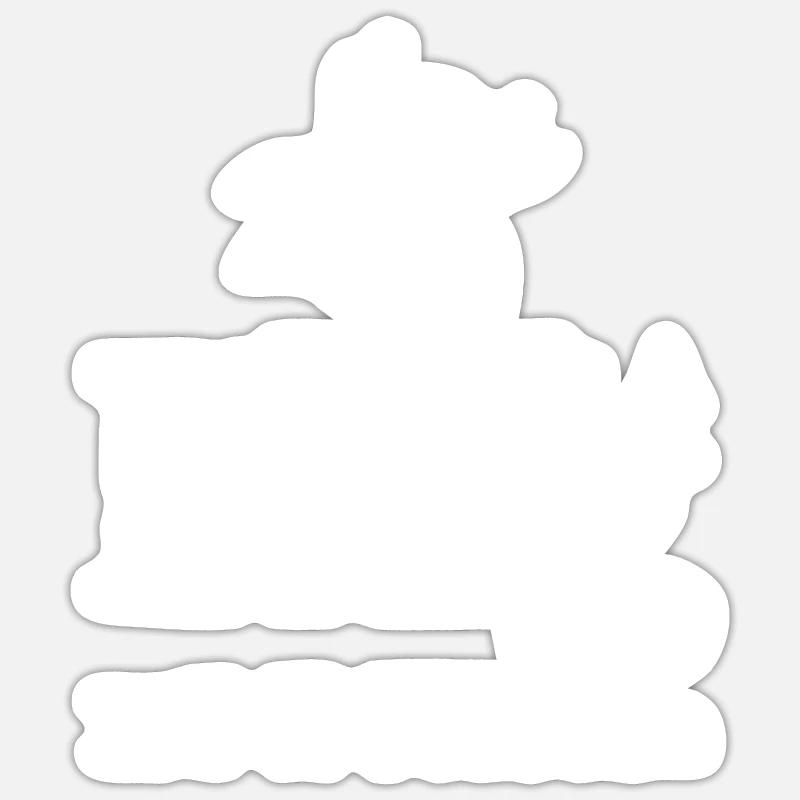 Programmierer Coder Software Entwickler - Sticker Größe S (10 x 10 cm) - Mattweiß