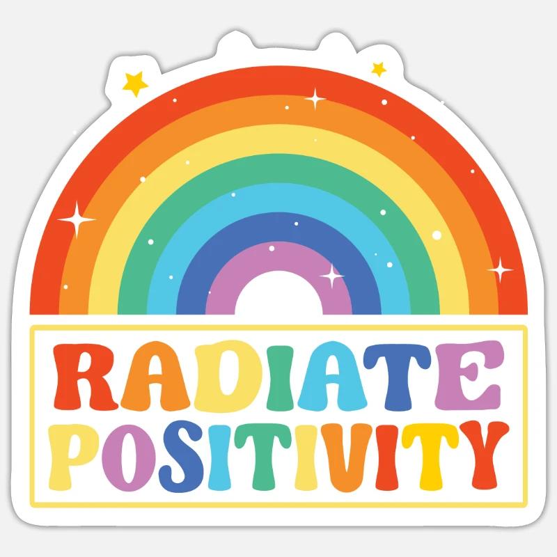 Rayonner de positivité Sticker taille S (10 x 10 cm)