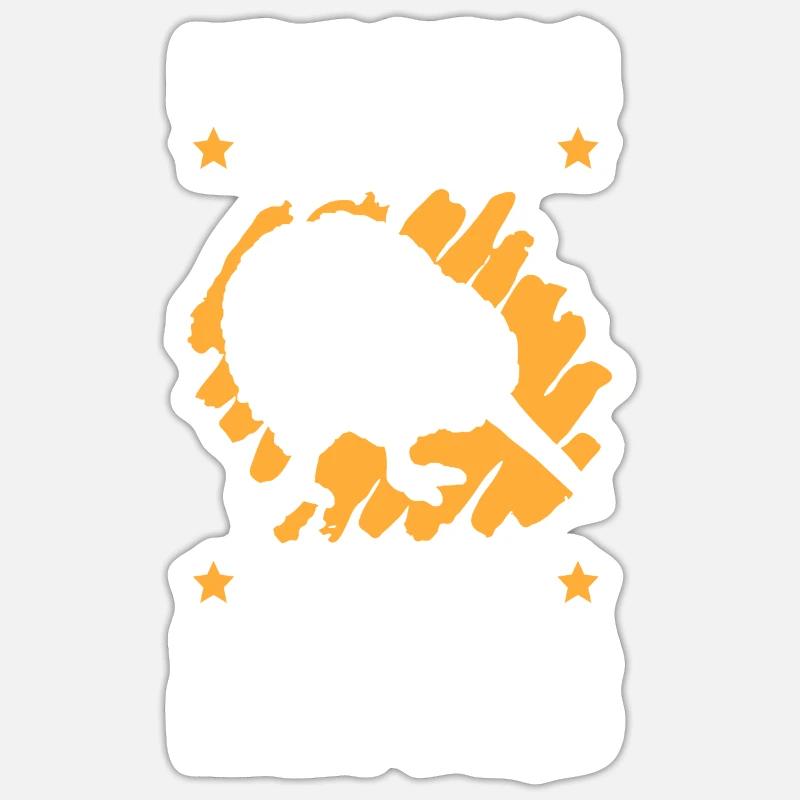 Kiwi Vogel sind süß also bin ich ein Kiwi Vogel - Sticker Größe S (10 x 10 cm) - Mattweiß