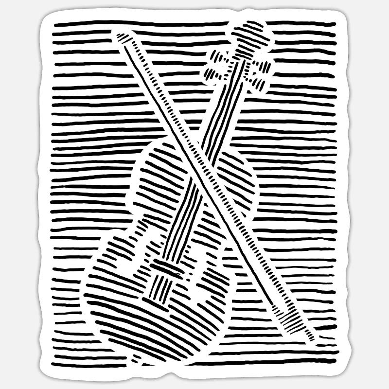 Violin Violin String instrument Viola Sticker size S (10 x 10 cm)