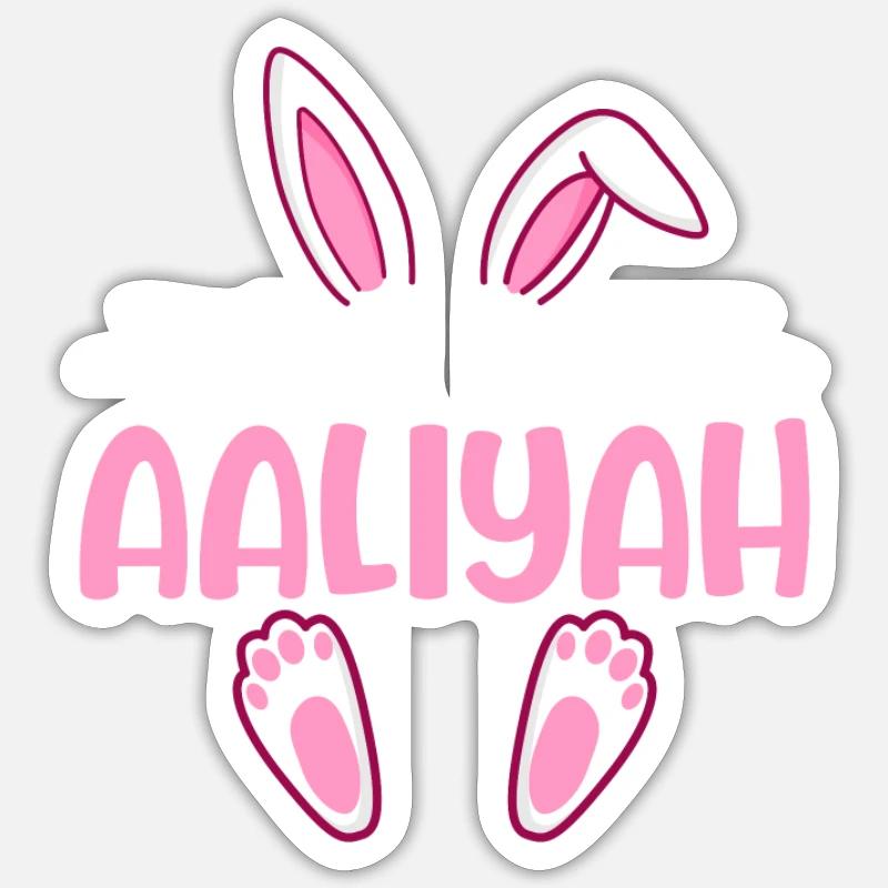 AALIYAH Easter - Sticker size S (10 x 10 cm) - white matte