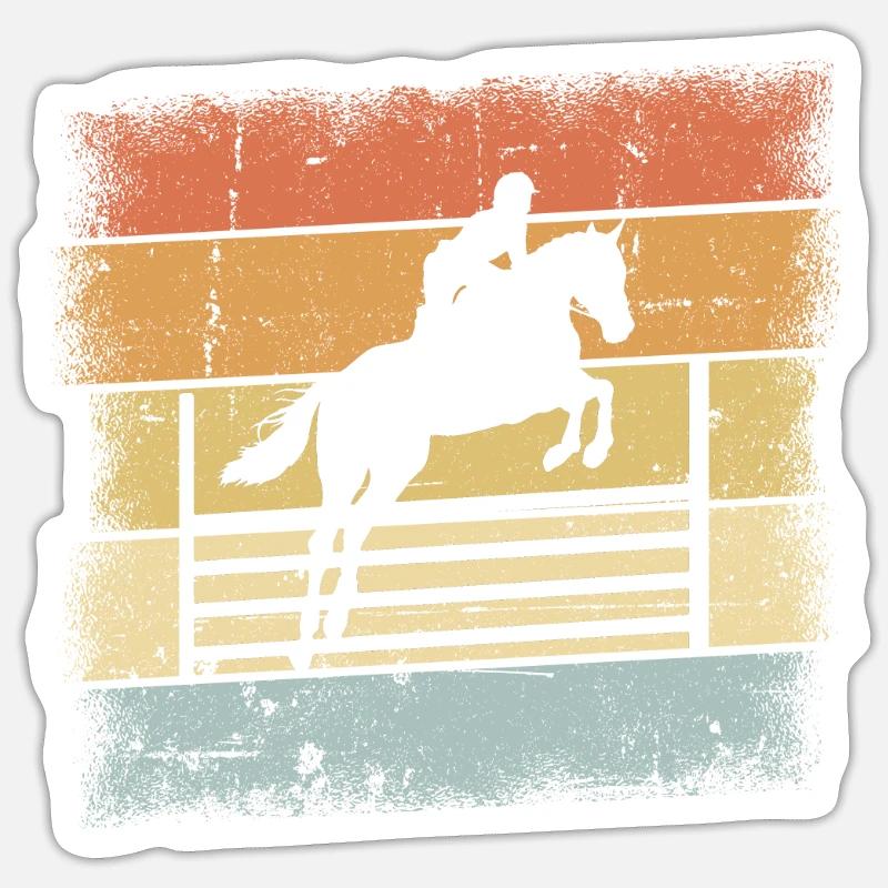 Conception de saut - Sticker taille S (10 x 10 cm) - blanc mat