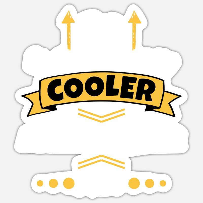So Sieht Ein Richtig Cooler Krankenpfleger aus - Sticker Größe S (10 x 10 cm) - Mattweiß