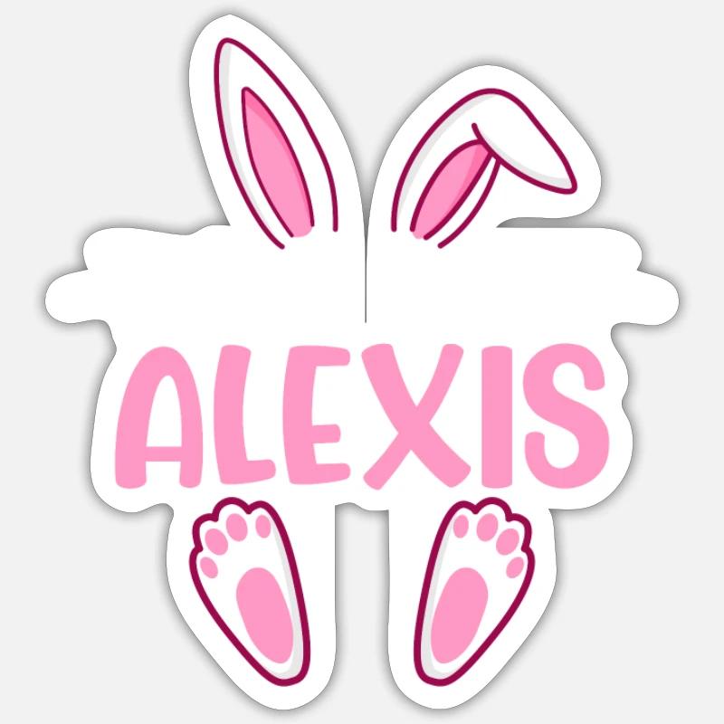 ALEXIS Easter - Sticker Größe S (10 x 10 cm) - Mattweiß