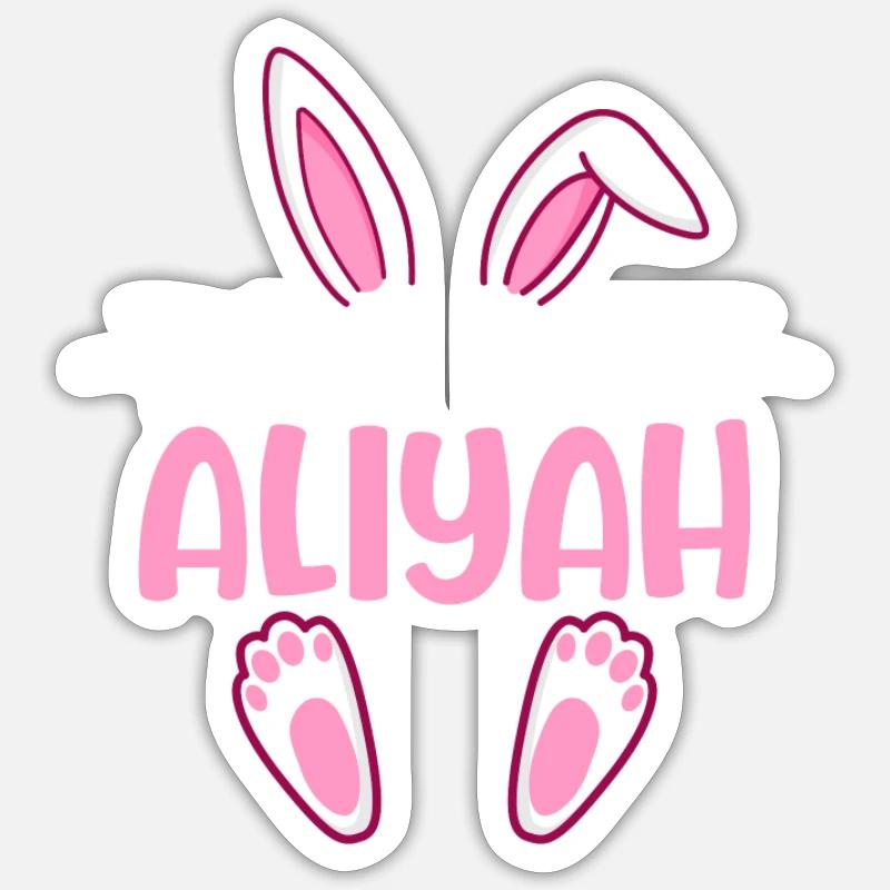 ALIYAH Easter - Sticker size S (10 x 10 cm) - white matte