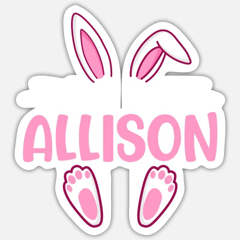 ALLISON Easter - Sticker size S (10 x 10 cm) - white matte
