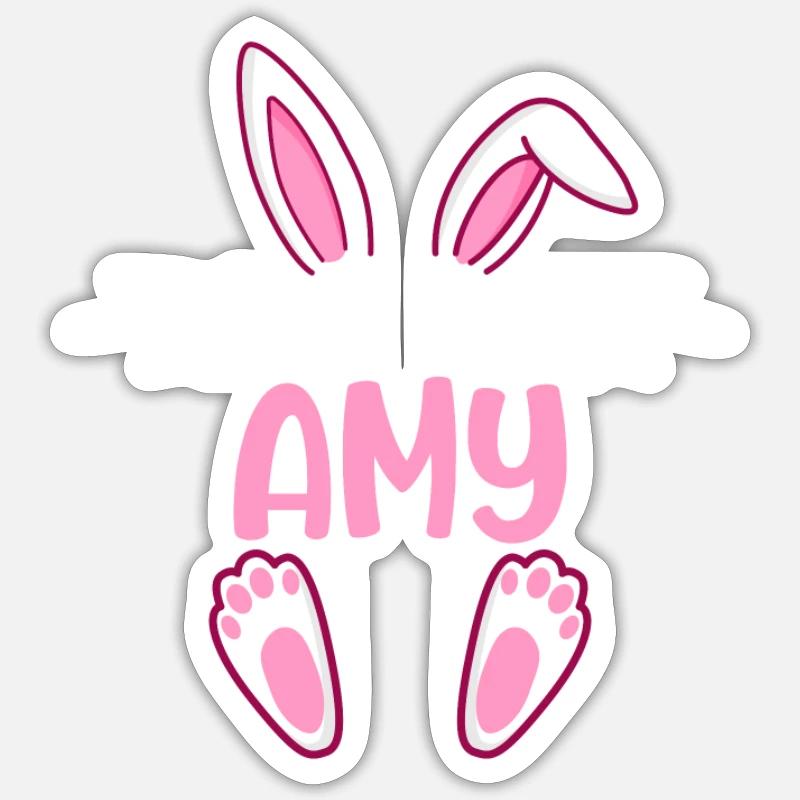 AMY Easter - Sticker size S (10 x 10 cm) - white matte