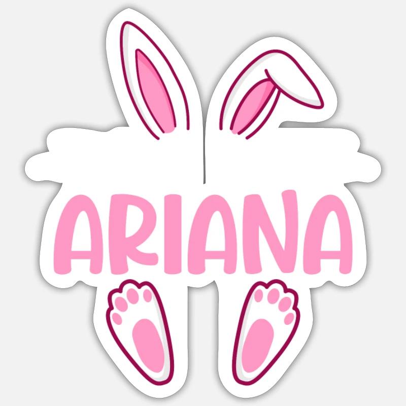 ARIANA Easter - Sticker size S (10 x 10 cm) - white matte
