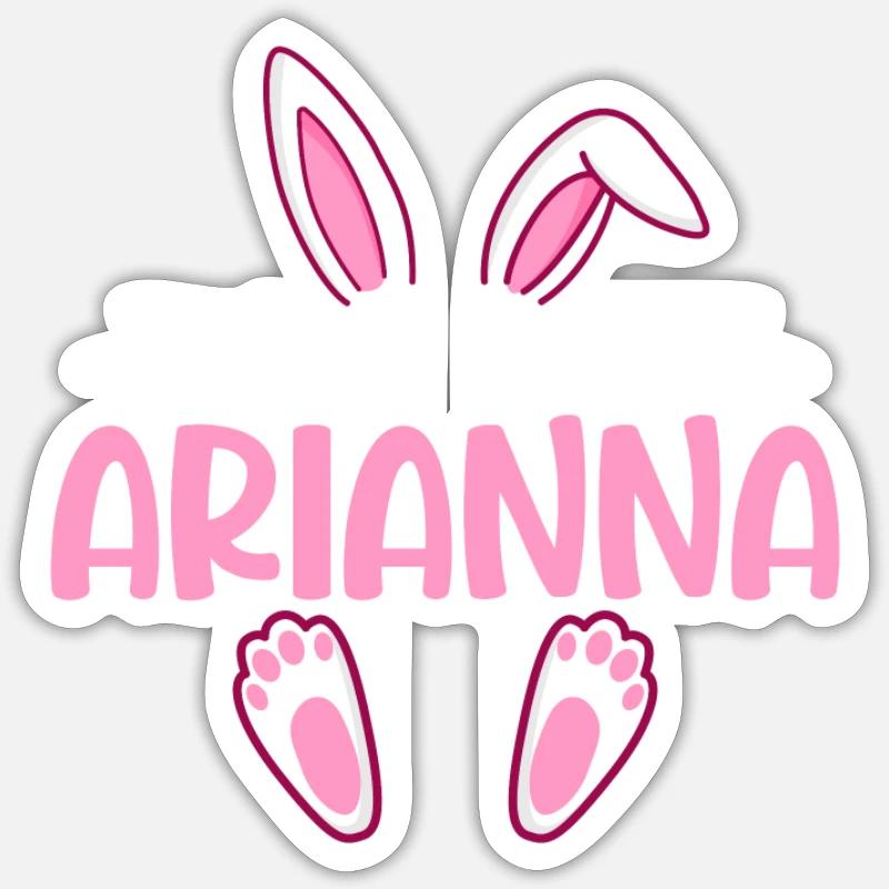 ARIANNA Easter - Sticker size S (10 x 10 cm) - white matte