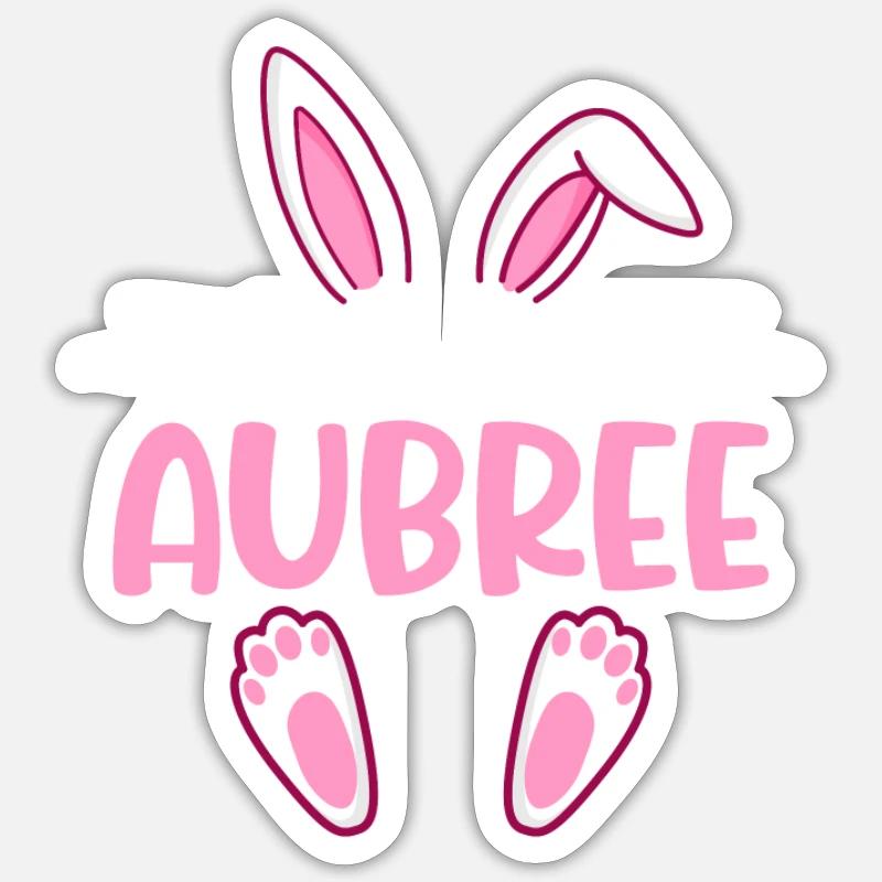 AUBREE Easter - Sticker size S (10 x 10 cm) - white matte