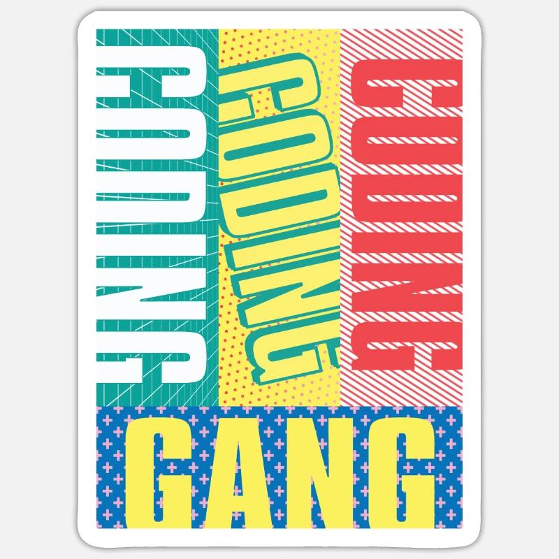 Programmierer Coder Software Entwickler Sticker Größe S (10 x 10 cm)