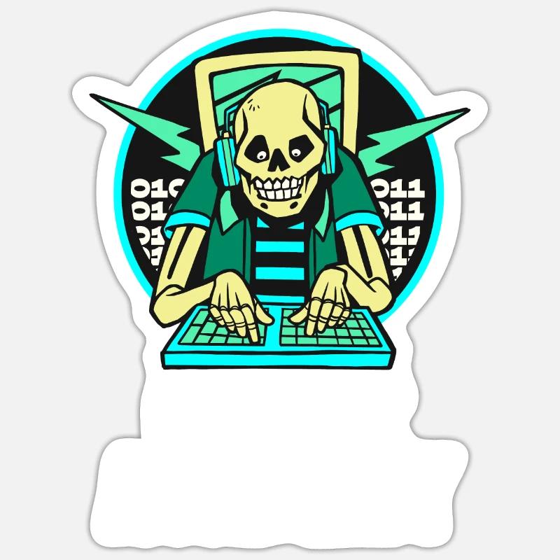 Programmierer Coder Software Entwickler - Sticker Größe S (10 x 10 cm) - Mattweiß