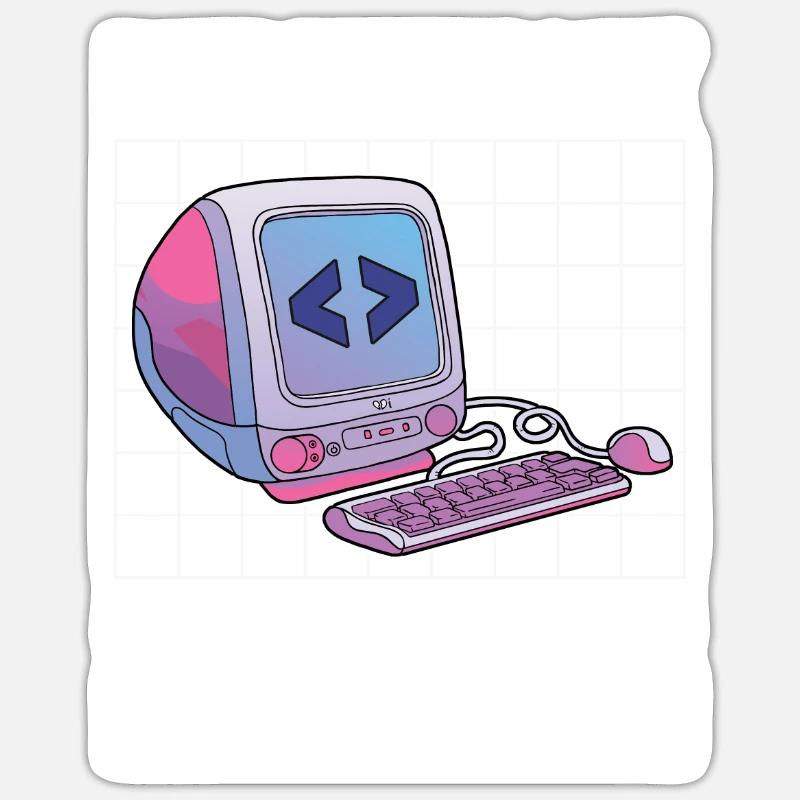 Programmeur Coder Développeur de logiciels Sticker taille S (10 x 10 cm)
