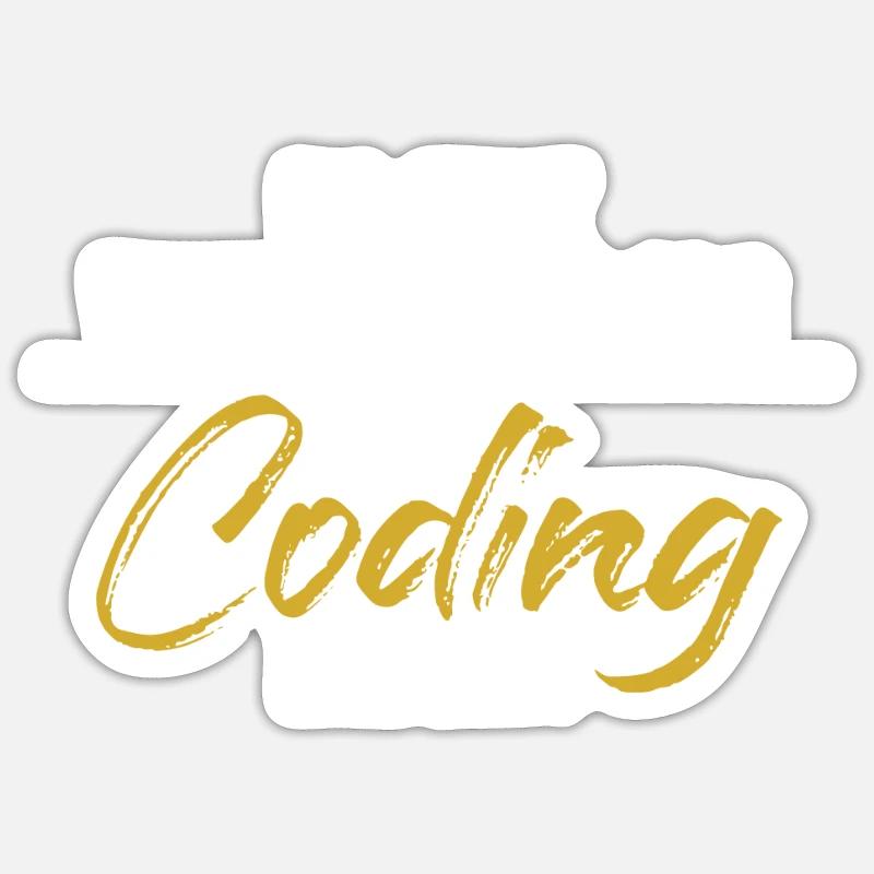 Wichtigeres als Coding Softwareingenieur Coder - Sticker Größe S (10 x 10 cm) - Mattweiß
