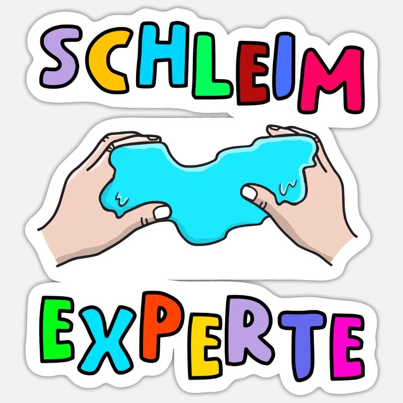 Slime Expert Fluffy Drizzly Cloud Texture Buble Sticker size S (10 x 10 cm)