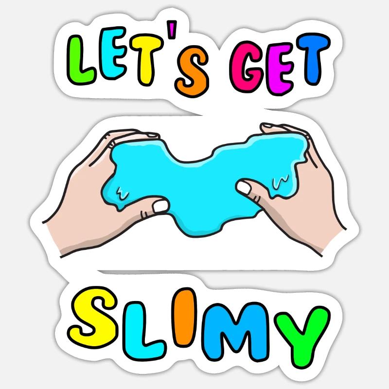 Slime Fluffy Drizzly Cloud Texture Bubble Pop Sticker size S (10 x 10 cm)