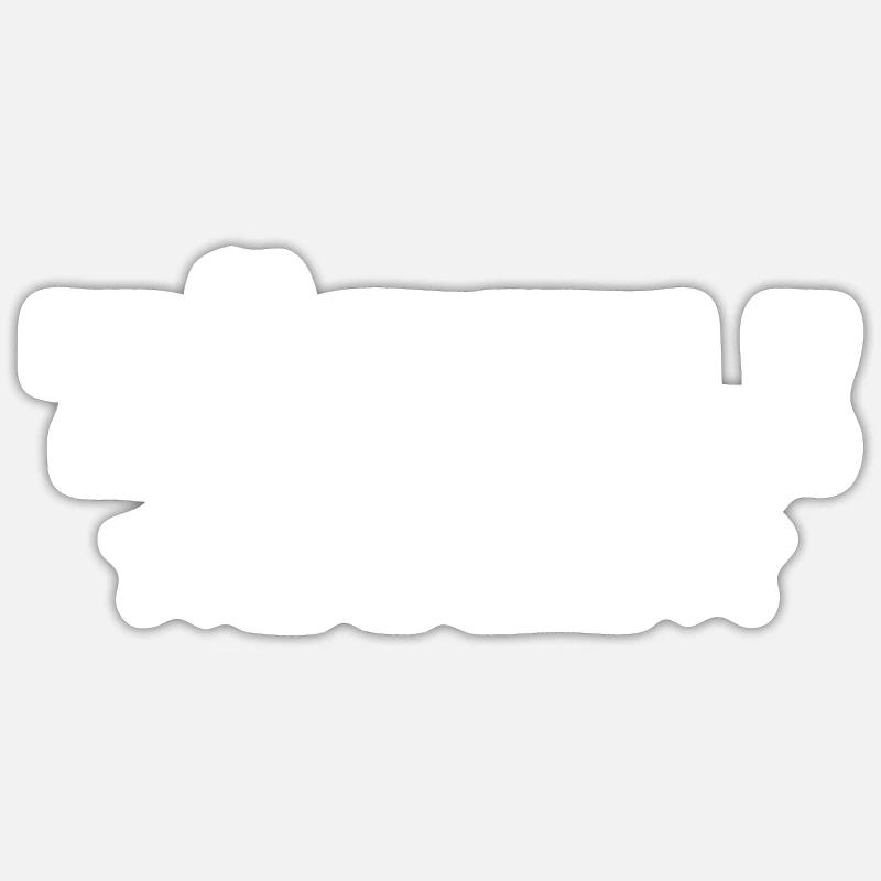 Töfflibueb - Sticker Größe S (10 x 10 cm) - Mattweiß