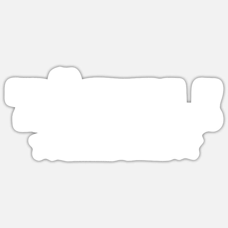 Töfflimeitl - Sticker Größe S (10 x 10 cm) - Mattweiß