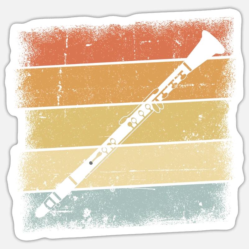 Clarinette Sticker taille S (10 x 10 cm)