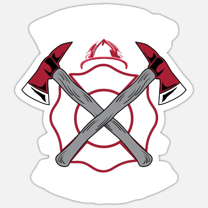 Future Firefighter Volunteer Fire Brigade Gi Sticker size S (10 x 10 cm)