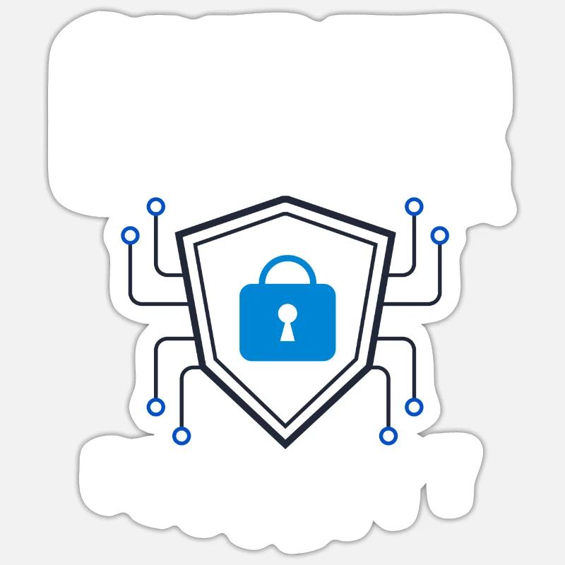 Cyber Security Information Computer Sicherheit Sticker Größe S (10 x 10 cm)