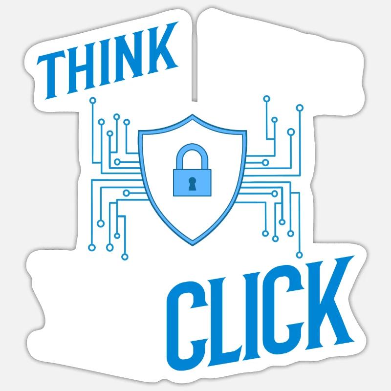 Cyber Security Information Computer Sicherheit - Sticker Größe S (10 x 10 cm) - Mattweiß